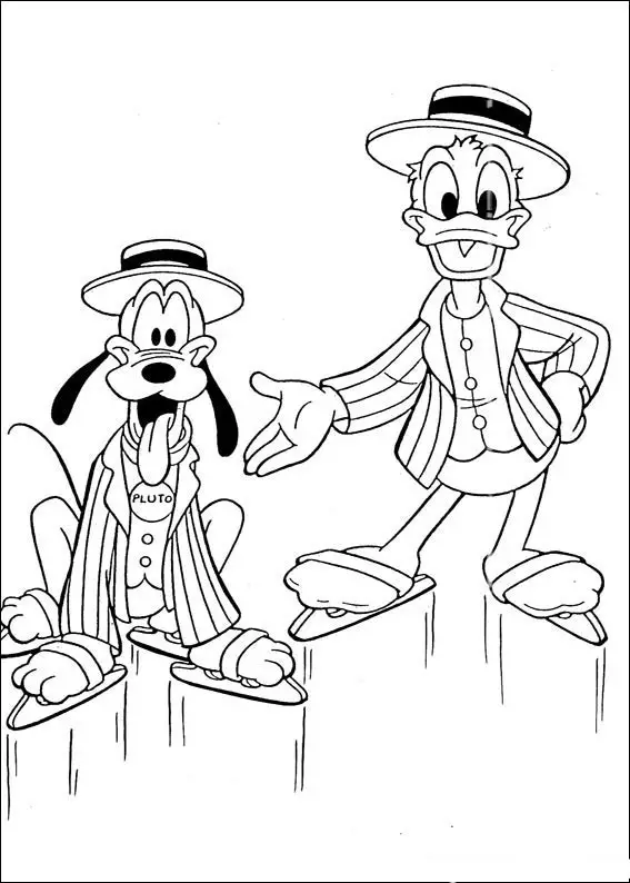 Donald Duck Coloring Pages 4