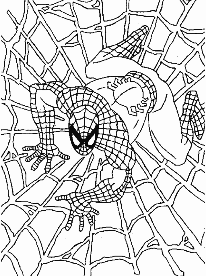 (Spiderman Coloring Pages 2)