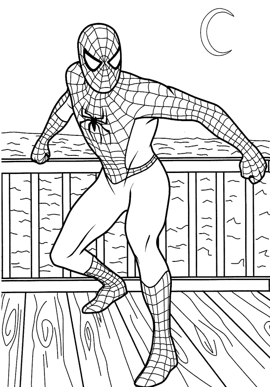 Spiderman Coloring Pages 4