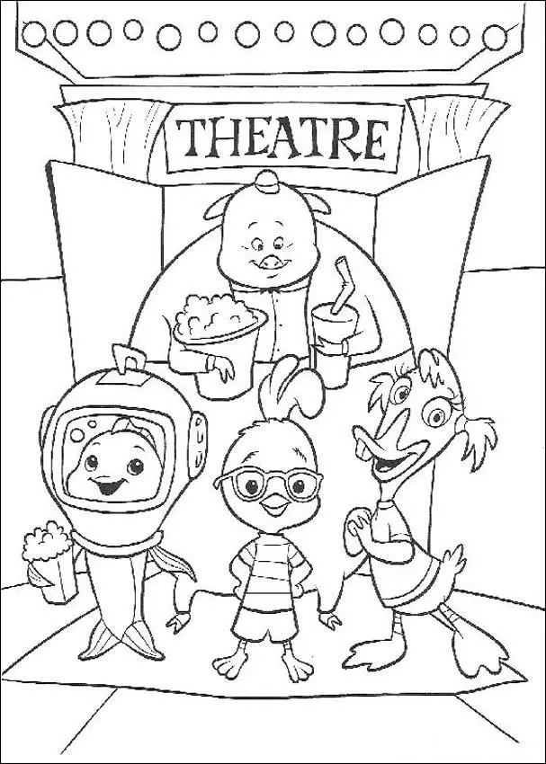 Chicken Little Free Coloring Print 4