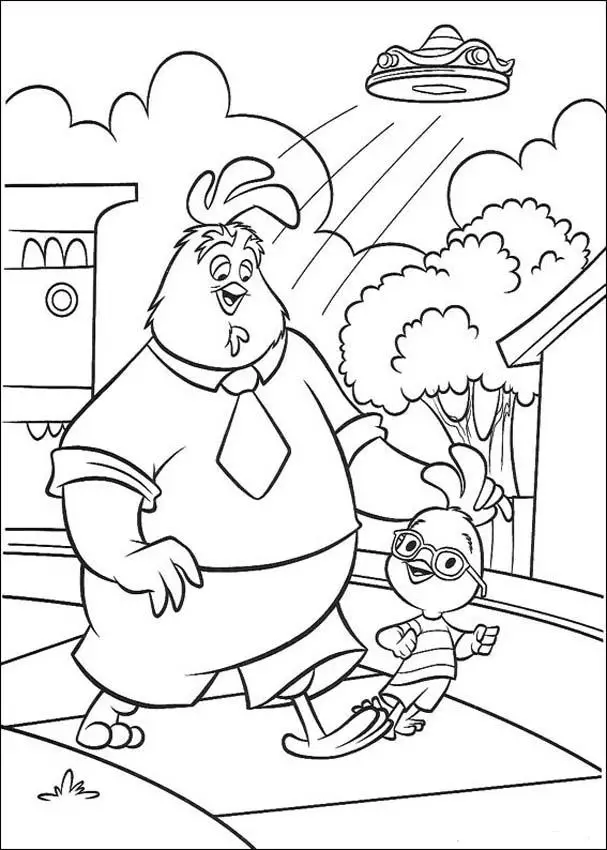 Chicken Little Free Coloring Print 8
