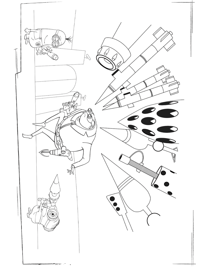 Despicable Me Free Coloring Print 9