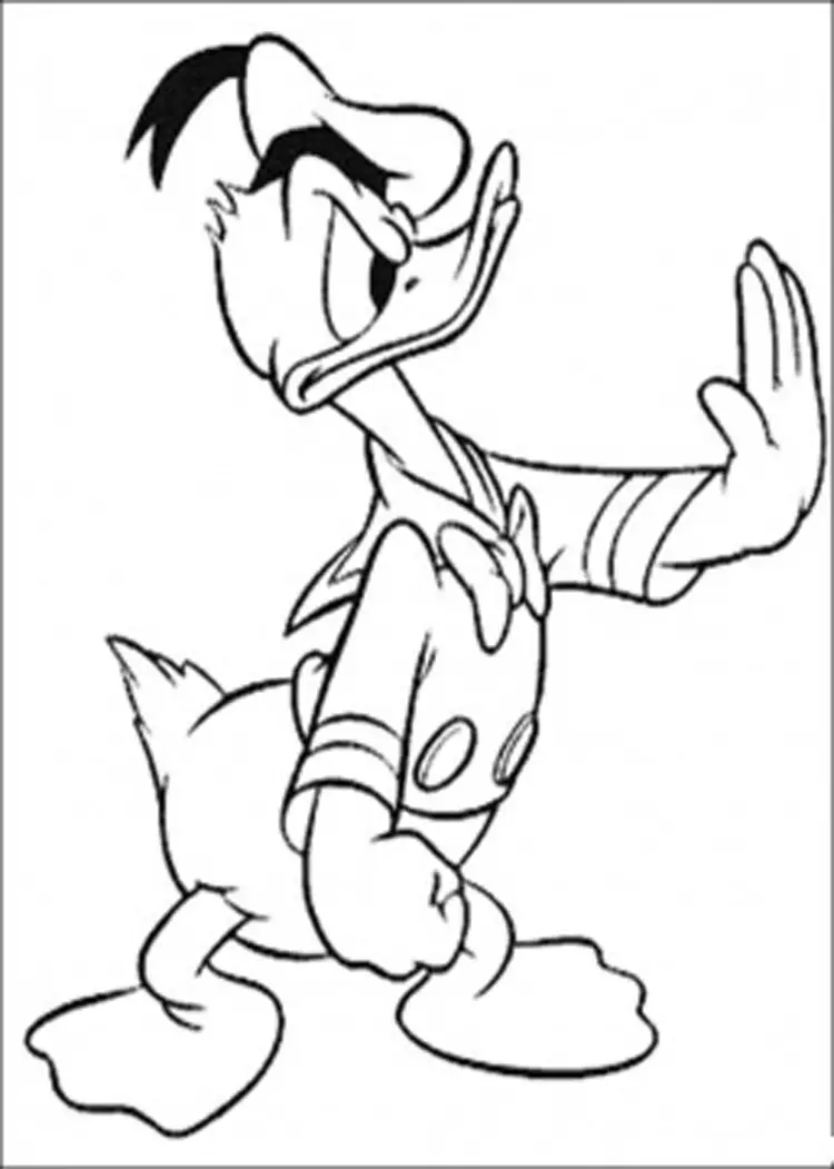 Donald Duck Coloring Pages 11