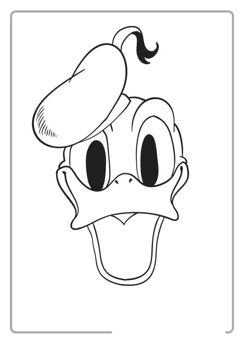 Donald Duck Coloring Pages 12