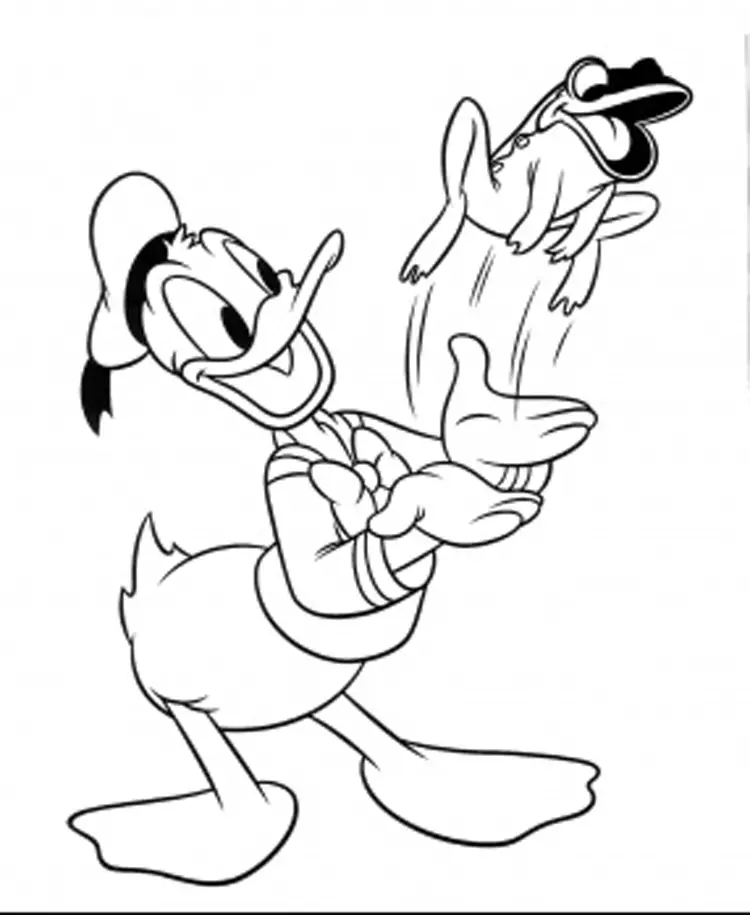 Donald Duck Coloring Pages 9