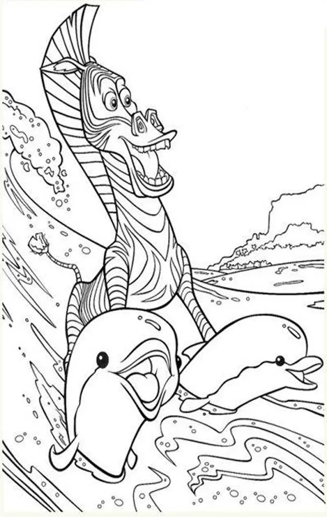 Madagascar Coloring Pages 7