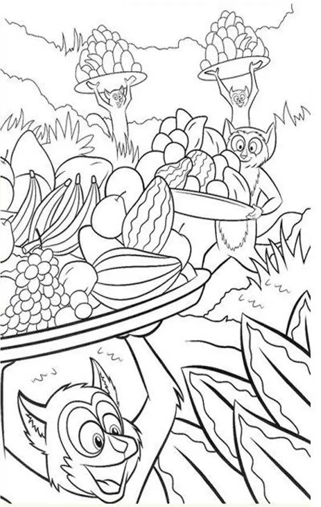 Madagascar Coloring Pages 9