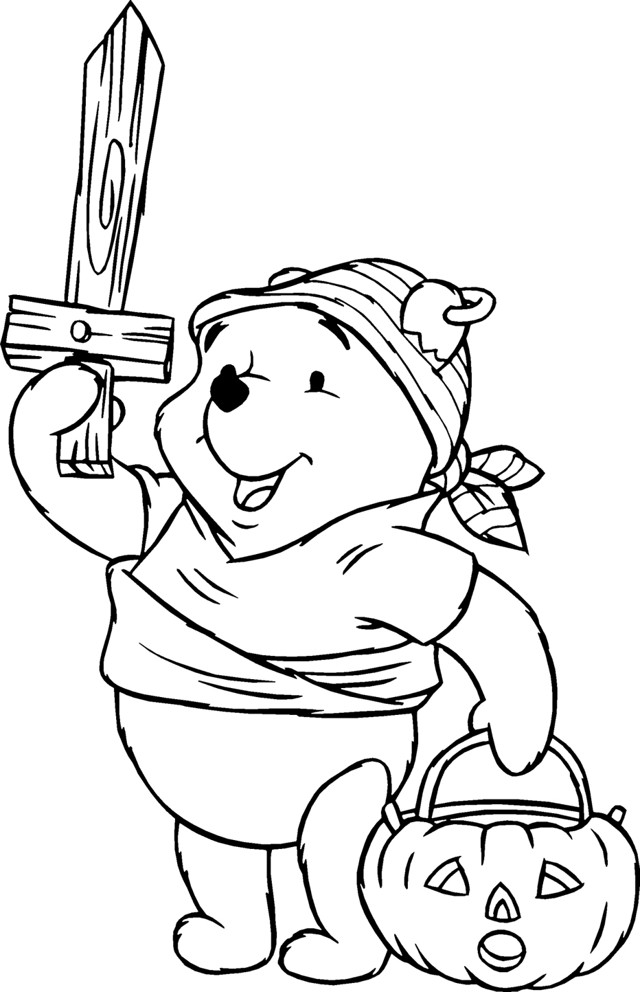 Pooh Bear Coloring Pages 8