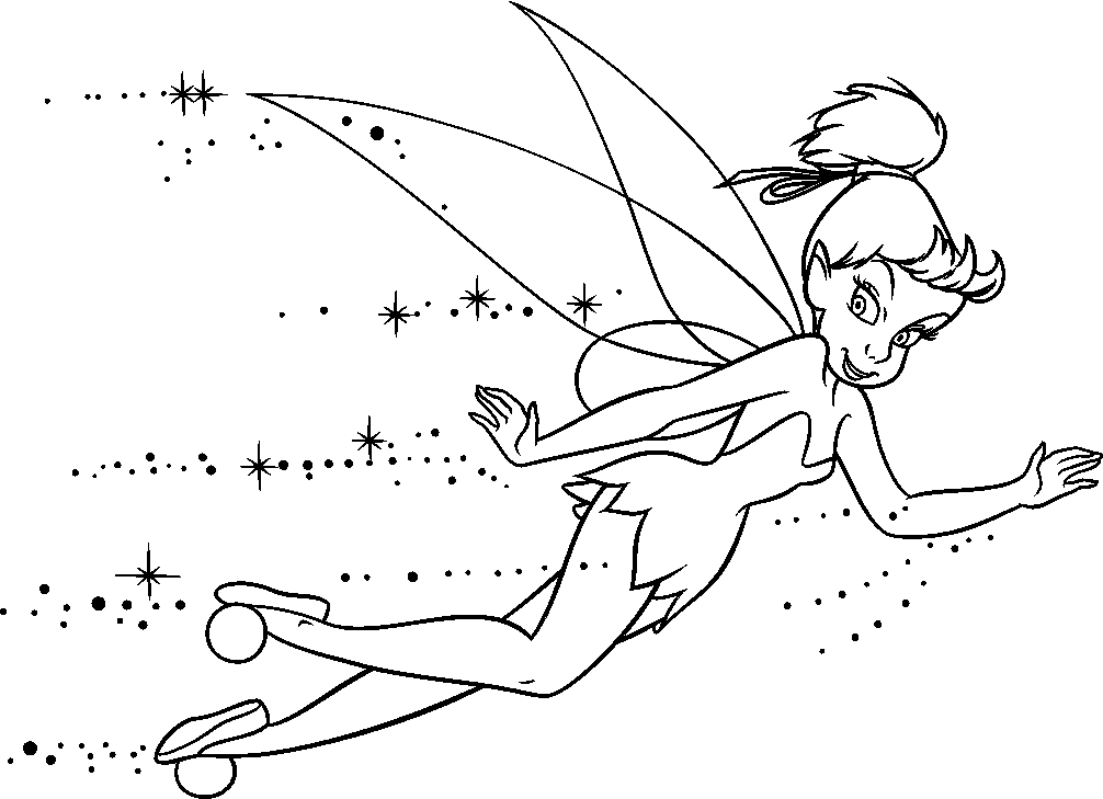 Tinkerbell Coloring Pages 9