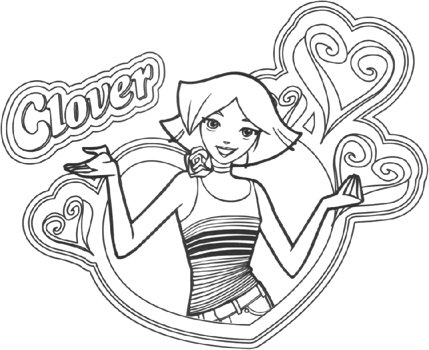 Totally Spies Coloring Pages 12