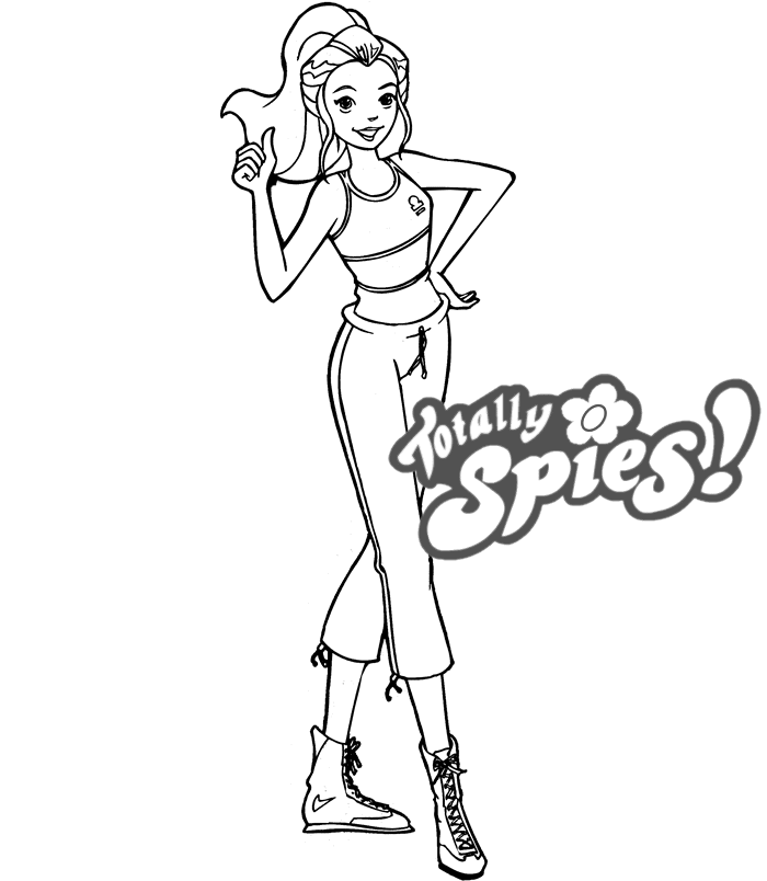 Totally Spies Coloring Pages 4