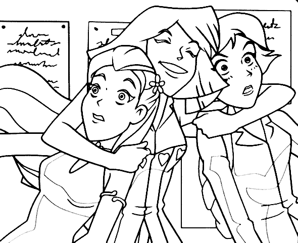 Totally Spies Coloring Pages 6